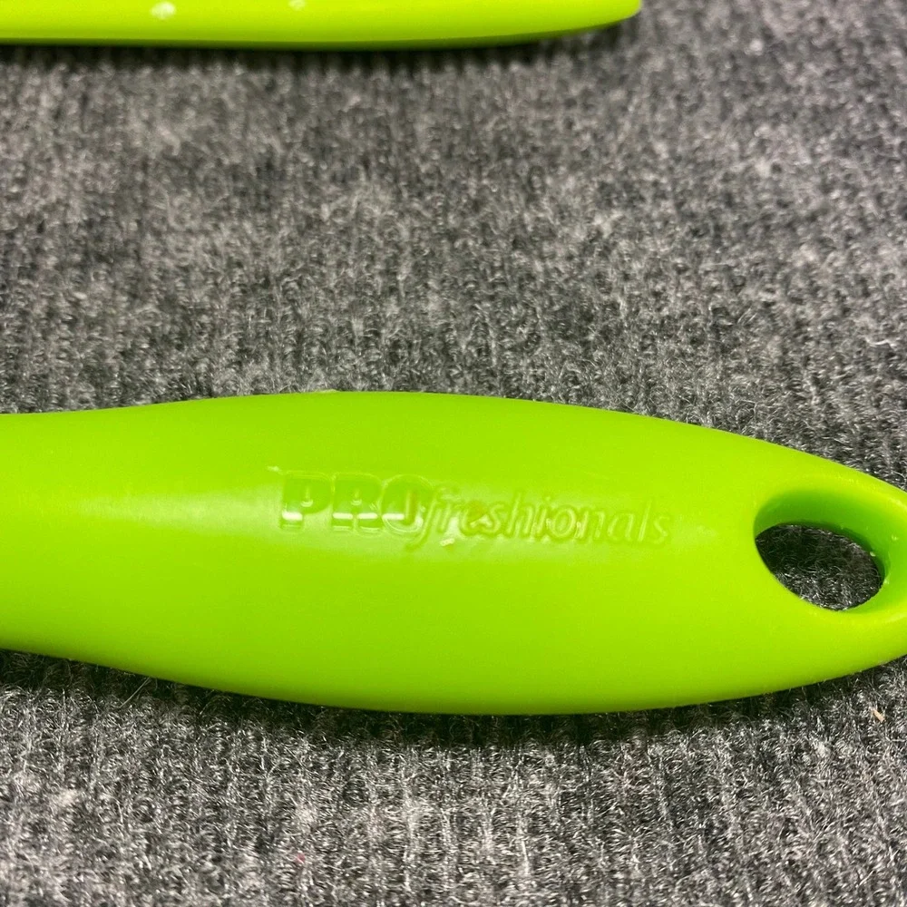 PROfreshionals Lime Green Kitchen Tool Set Whisk and Silicone Jar Spatula 2pc